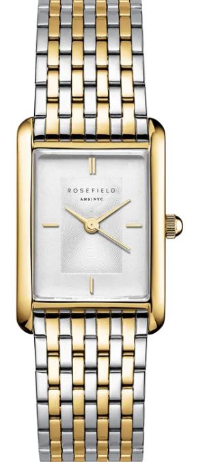 Rosefield Heirloom Duotone Quartz Watch 23.5x30.6mm White Dial with Stainless Steel and Yellow Gold Plated Bracelet