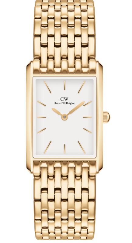 Daniel Wellington Bound - Stainless Steel Yellow Gold PVD Plated Bracelet And 32x22mm Case White Dial Quartz Ladies Watch