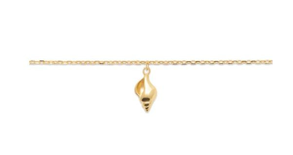 Burren - I Can Hear The Sea,Yellow Gold Seashell Anklet