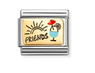 Nomination Composable Classic 'Friends with Cocktails' Charm