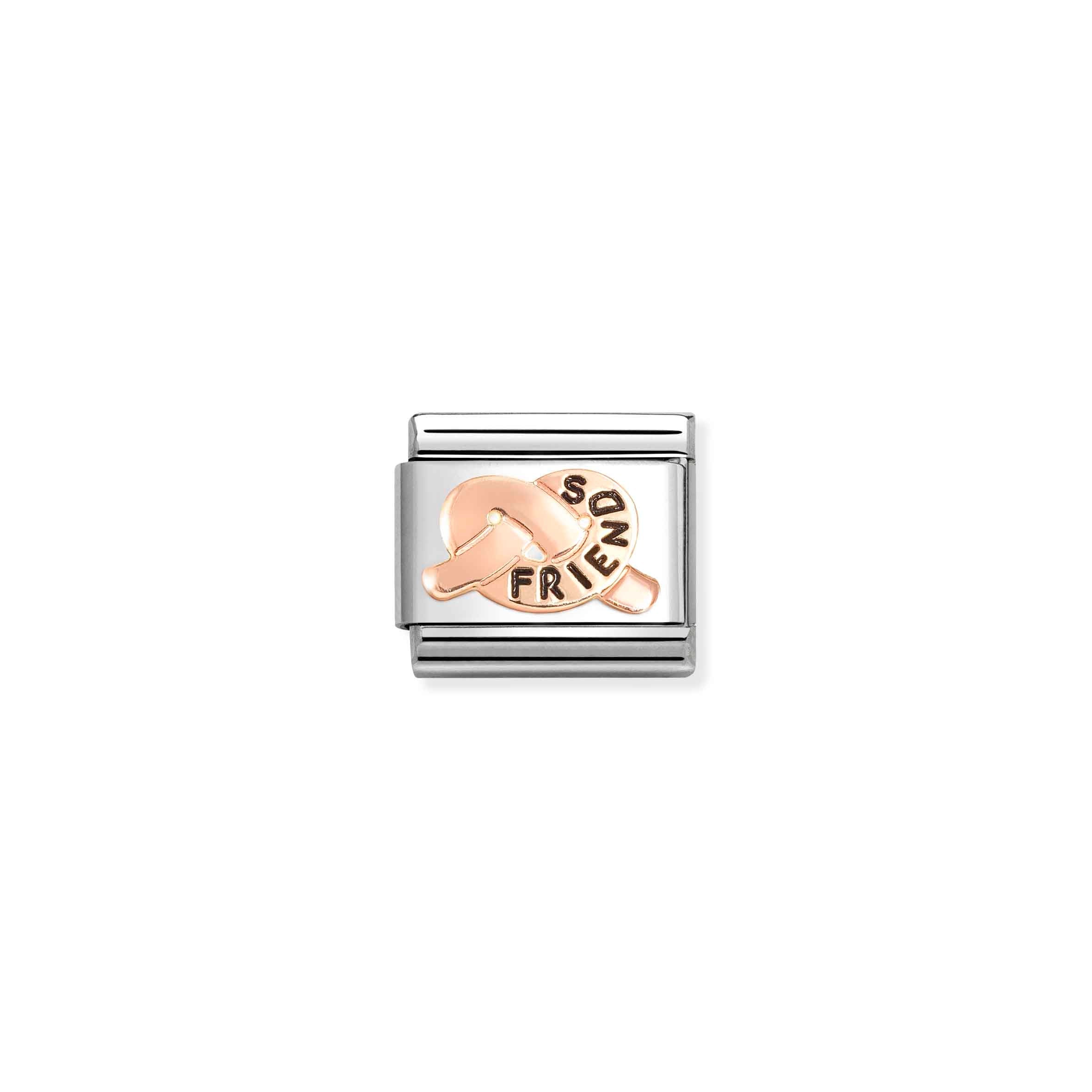 Nomination Composable Rose Gold Friends Knot Charm