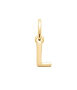 Burren - Only Me,Yellow Gold Plated Initial L Pendant 38cm