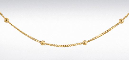 9ct Yellow Gold Curb and Ball Chain