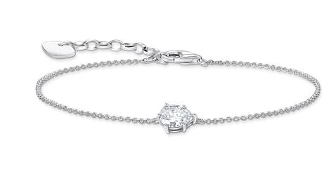 Thomas Sabo Sterling Silver Pear Bracelet with Cubic Zirconia