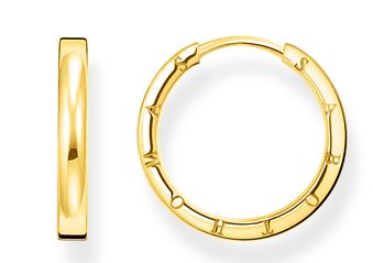 Thomas Sabo Yellow Gold Plated Sterling Silver Small Hoop Earrings