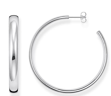 Thomas Sabo Sterling Silver Big Chunky Hoop Earrings