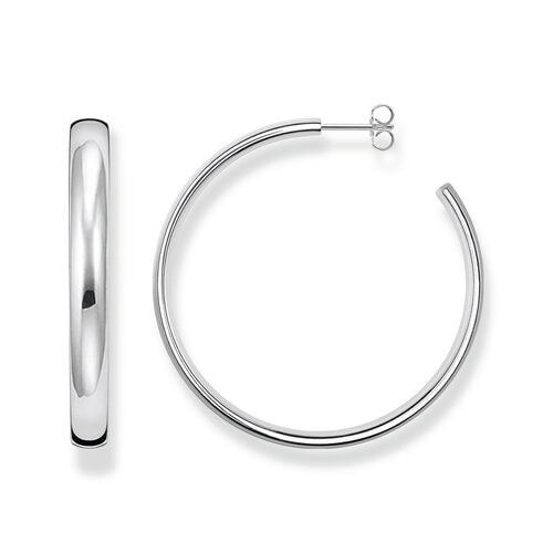 Thomas Sabo Sterling Silver Big Chunky Hoop Earrings