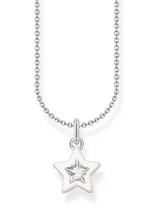 Thomas Sabo Sterling Silver Star Pendant with White Cubic Zirconia