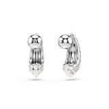 Swarovski Sublima Drop Earrings - Rhodium Plated - Crystal Pearl