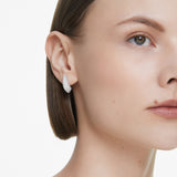 Swarovski Sublima Drop Earrings - Rhodium Plated - Crystal Pearl