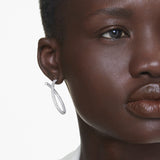 Swarovski Dextera Hoop Ergs CRY/RHS Earrings