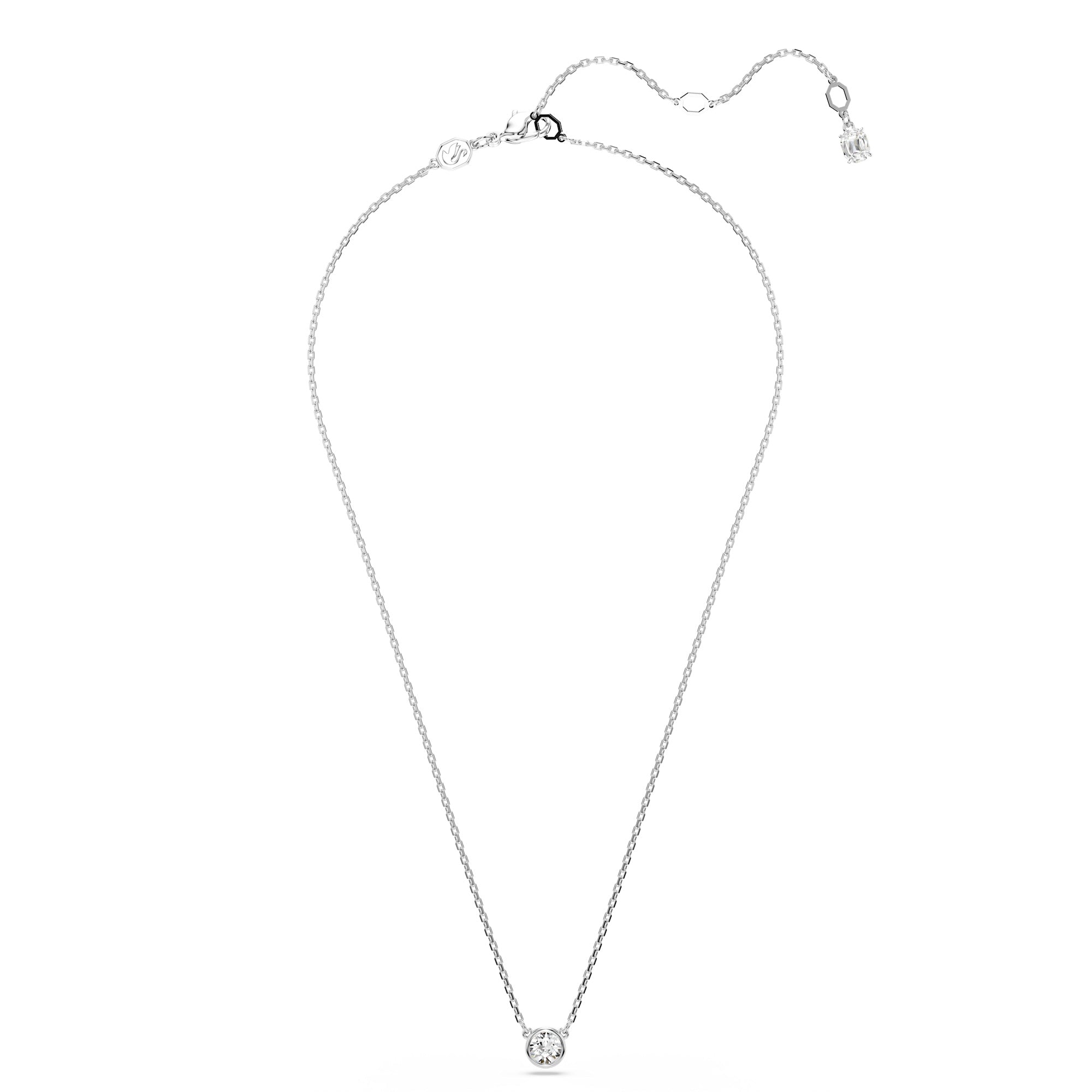 Swarovski Imber Pendant - Rhodium Plated - White Crystal