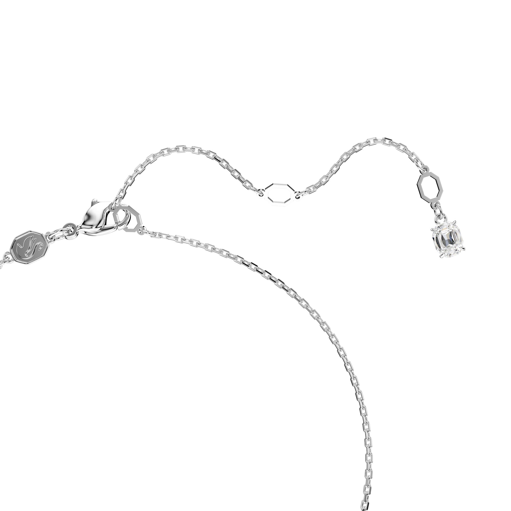 Swarovski Imber Pendant - Rhodium Plated - White Crystal