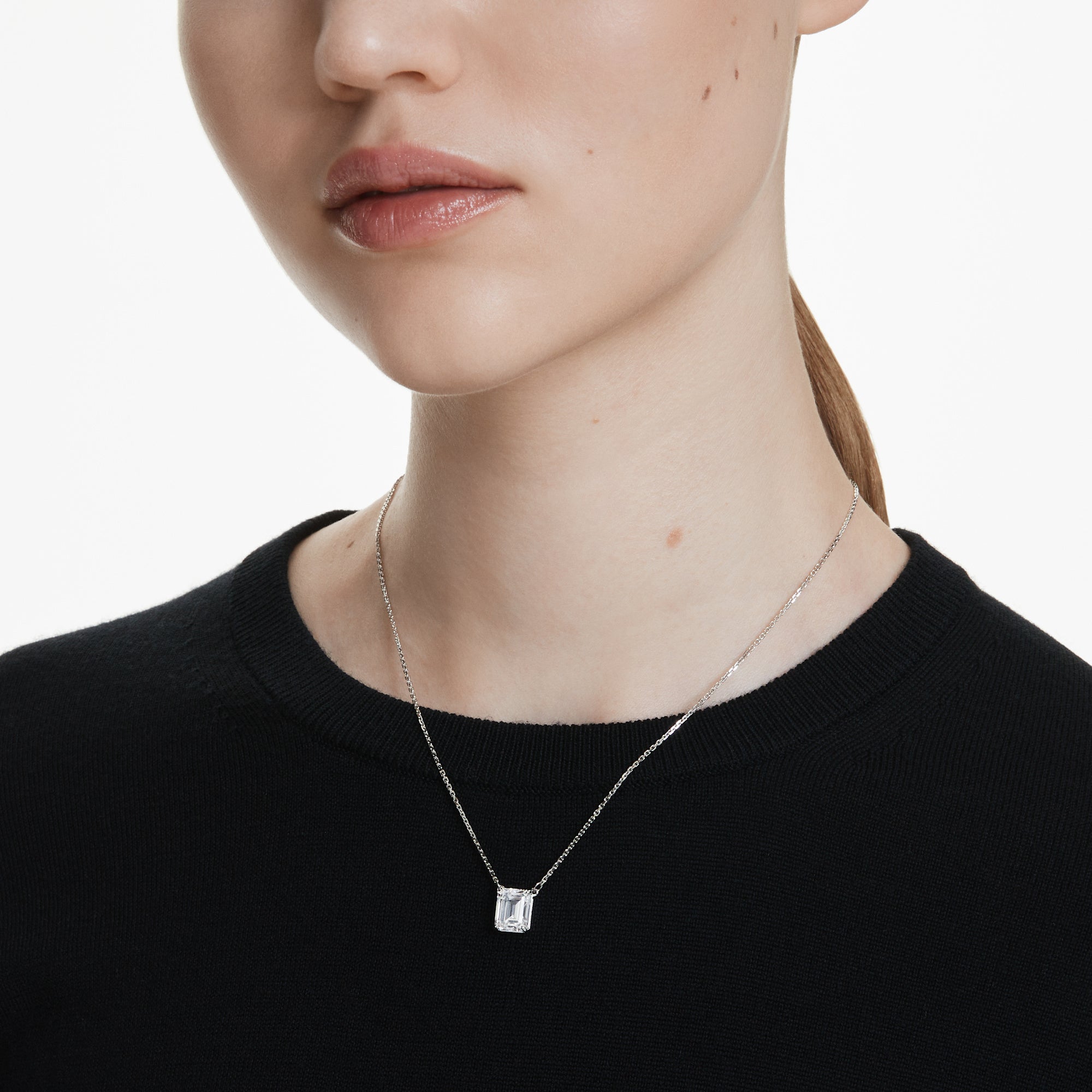 Swarovski Stilla Pndt,Oct, White CRY/RHS
