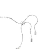 Swarovski Matrix Bracelet - Rhodium Plated - Crystal Pearl