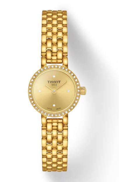 Tissot Lovely Round 19.5mm Champagne Dial Quartz Ladies Watch