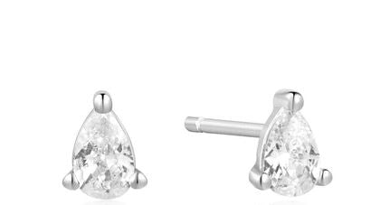 SS CZ Pear Stud Ergs