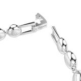 Swarovski Una Bracelet - Rhodium Plated - M - White Crystals