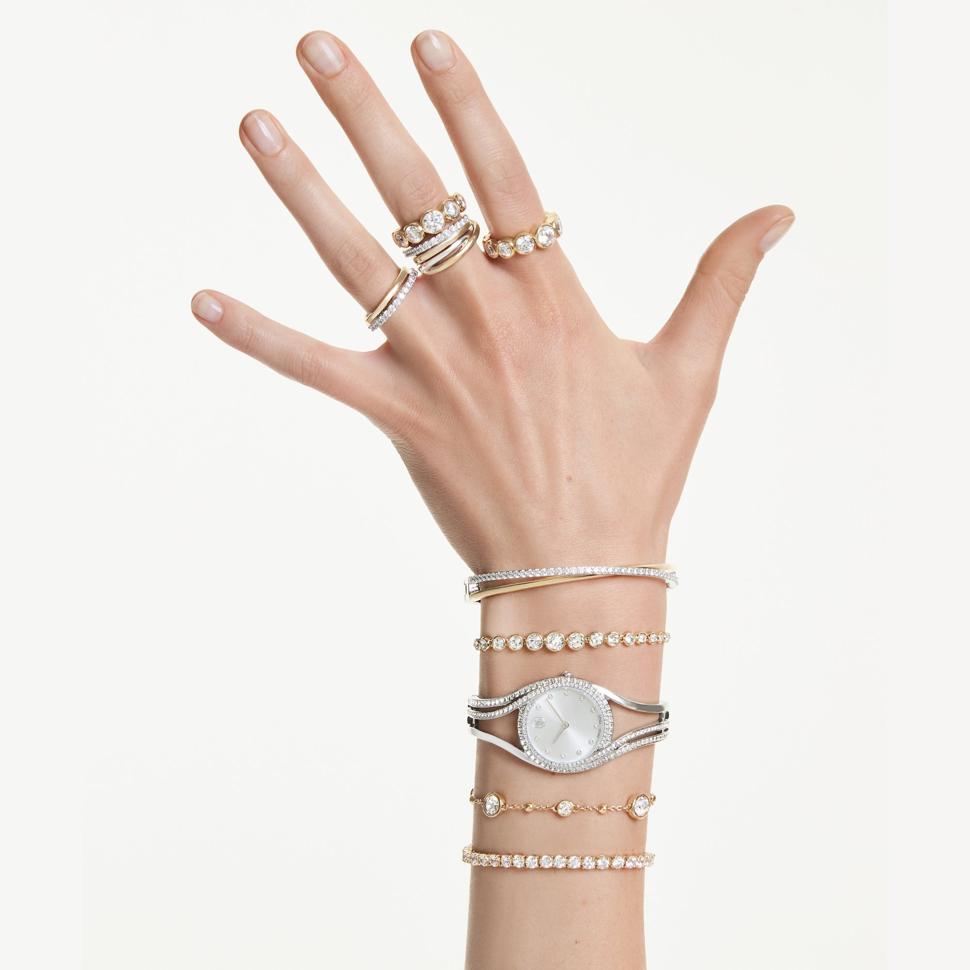 Hyperbola Bangle RHS&GOS/CRY - M
