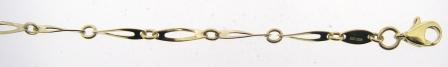 9ct Yellow Gold Twist Link Bracelet