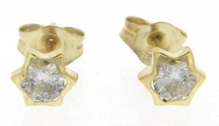 Enchanted Unicorn Stud Earrings in 9ct Yellow Gold