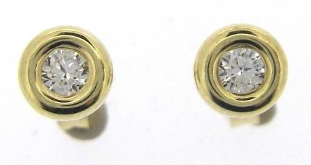 9ct Yellow Gold Cubic Zirconia Stud Earrings