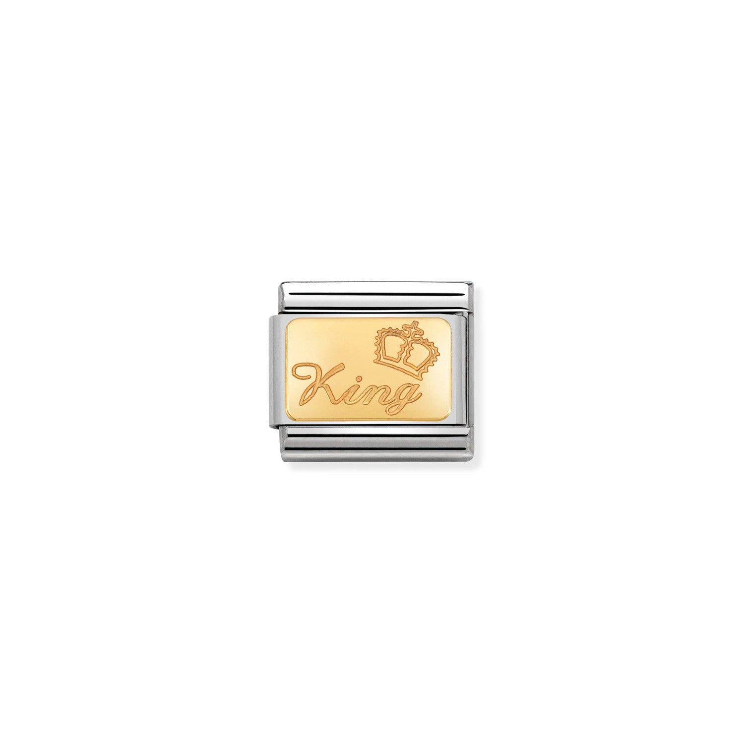 Nomination Composable Classic King Engraved Link