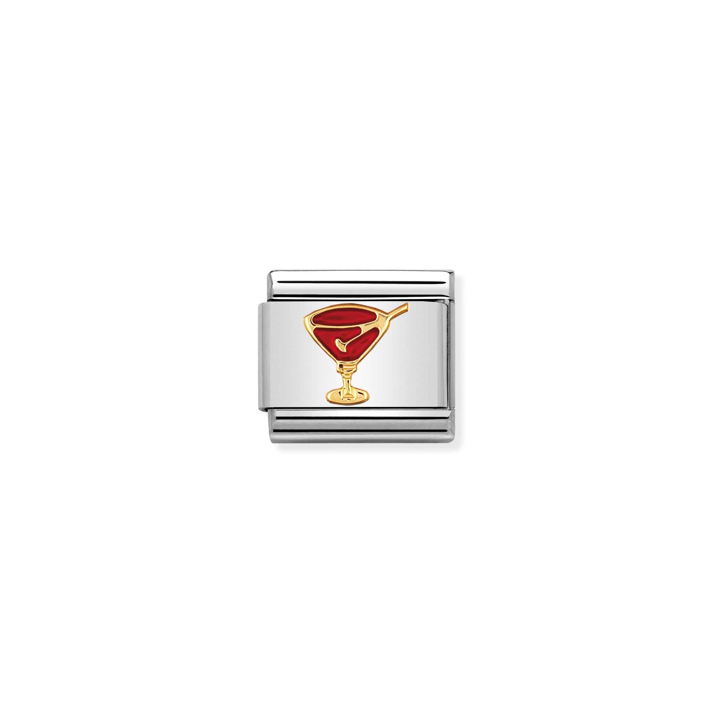 Nomination Composable Fun Red Cocktail Glass Charm