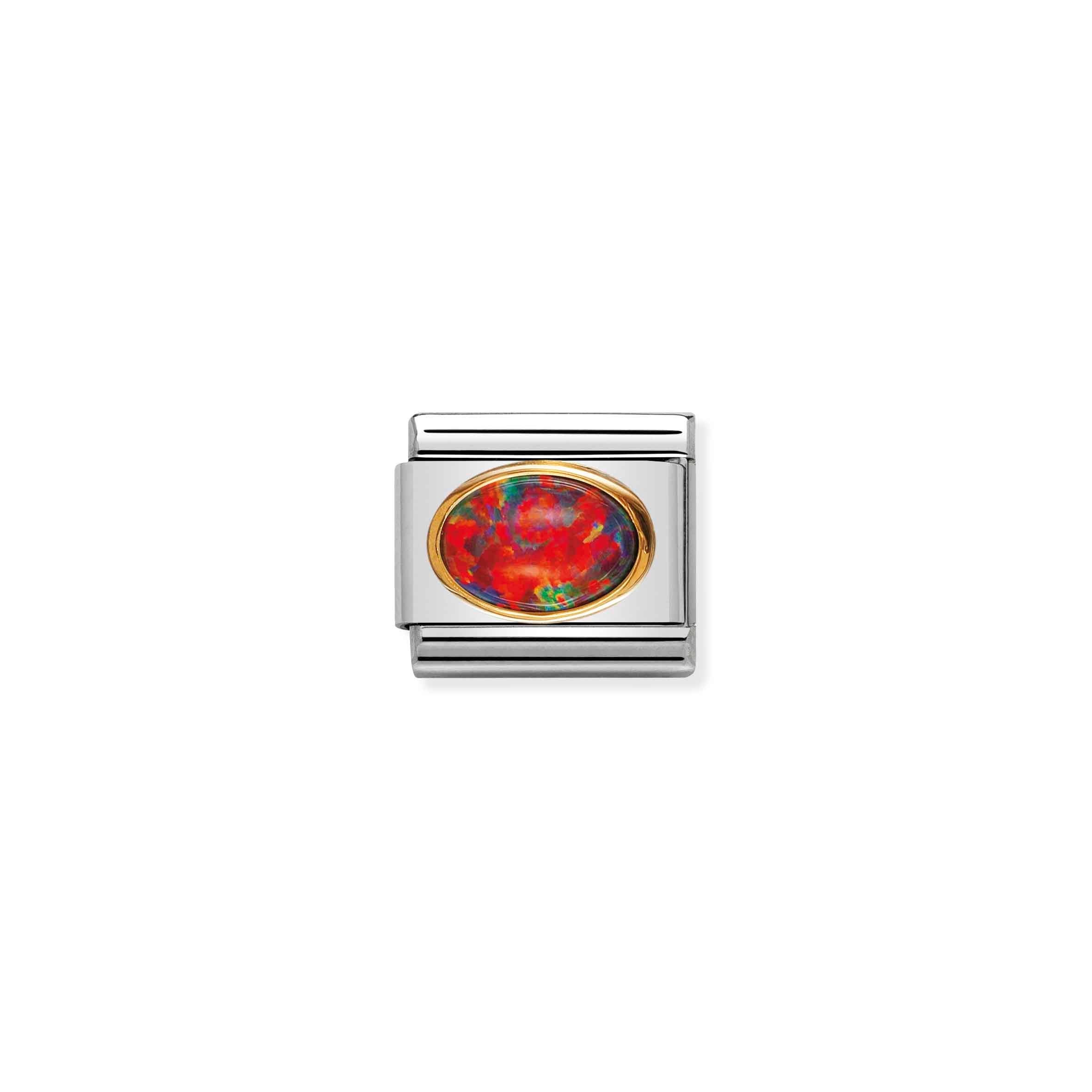 Nomination Composable Classic Red Opal Oval Link