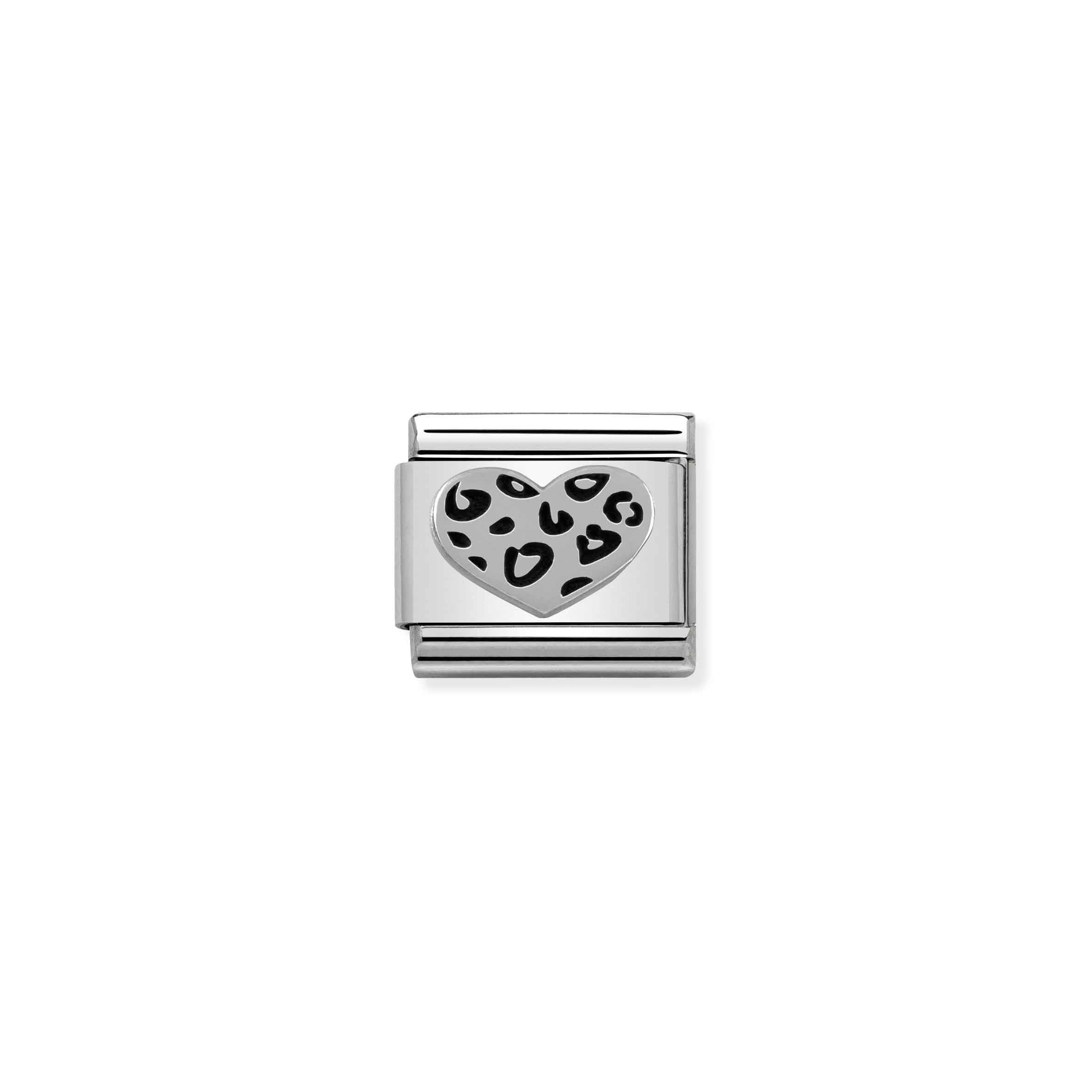 Nomination Composable Classic Leopard Heart Link