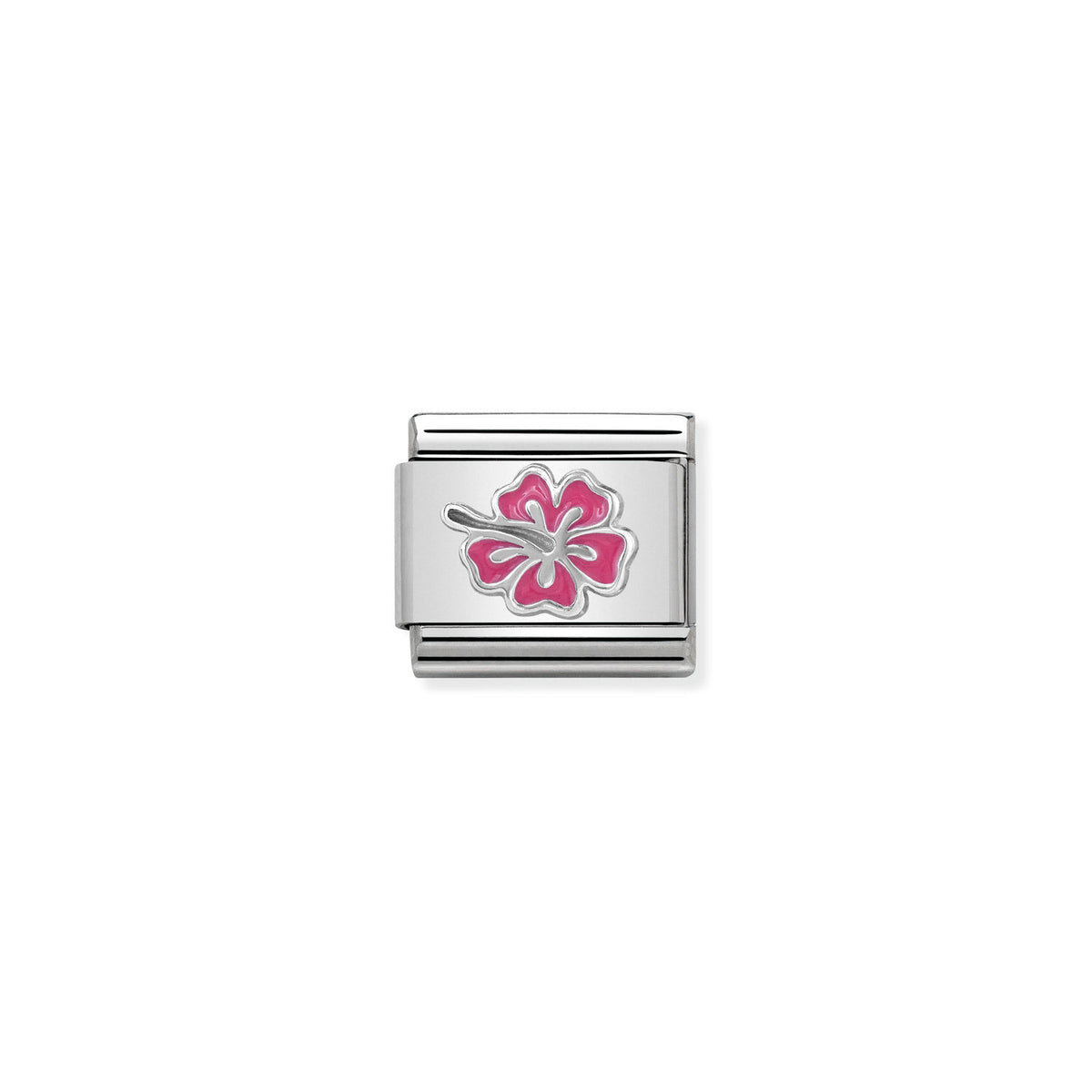 Nomination Pink Hibiscus - Stainless Steel/Enamel