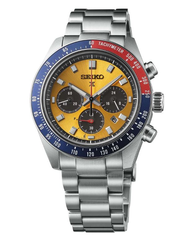 Seiko Prospex Speedtimer Chronograph Silver Panda Solar Watch
