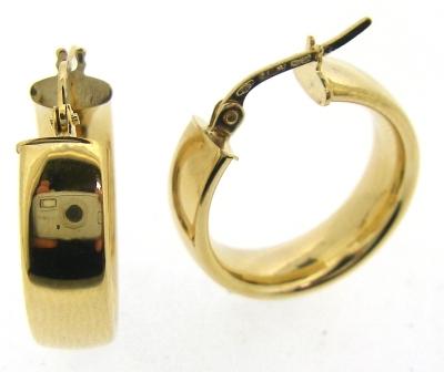 9ct Yellow Gold Twisted Hoop Earrings