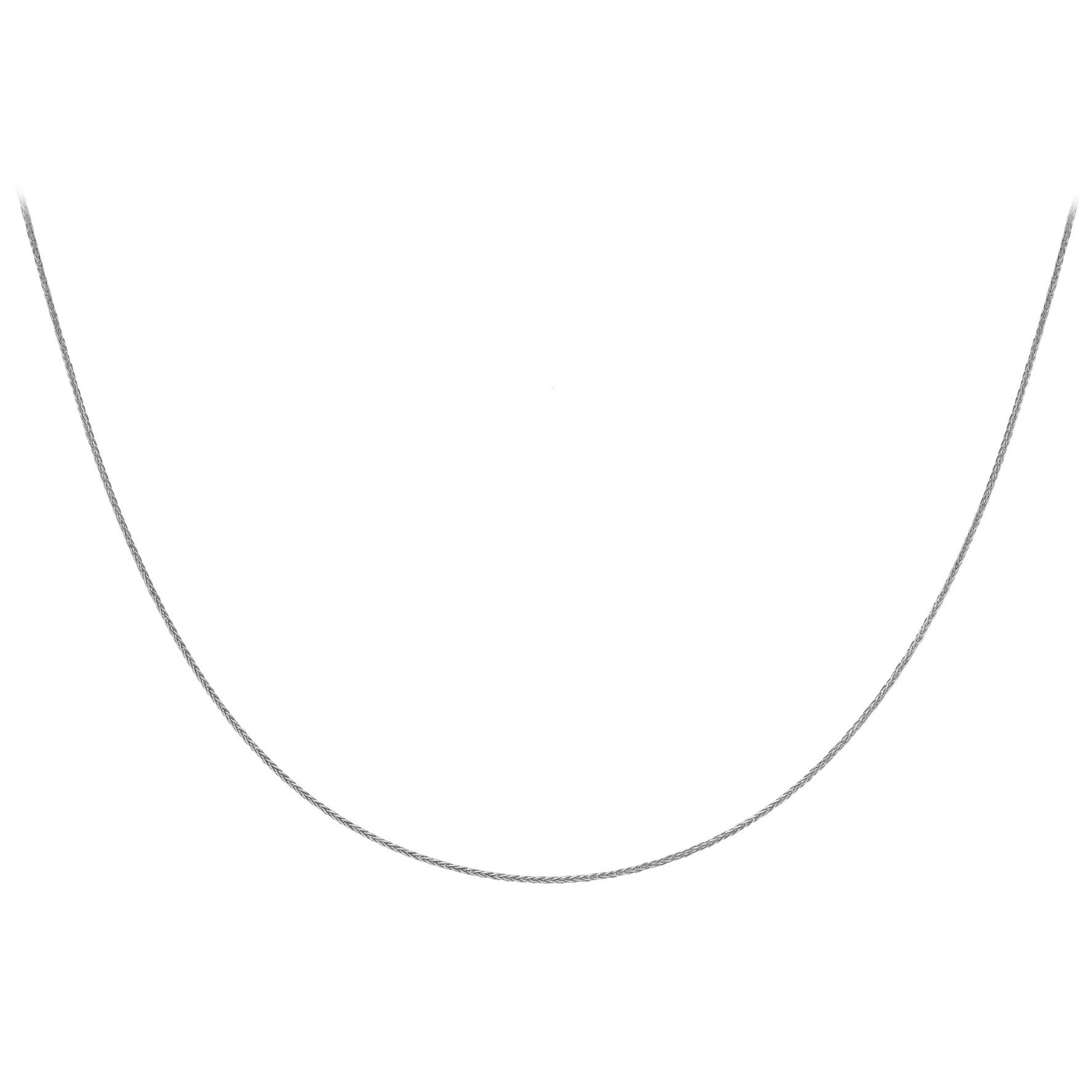 Elegant 9ct White Gold Spiga Chain