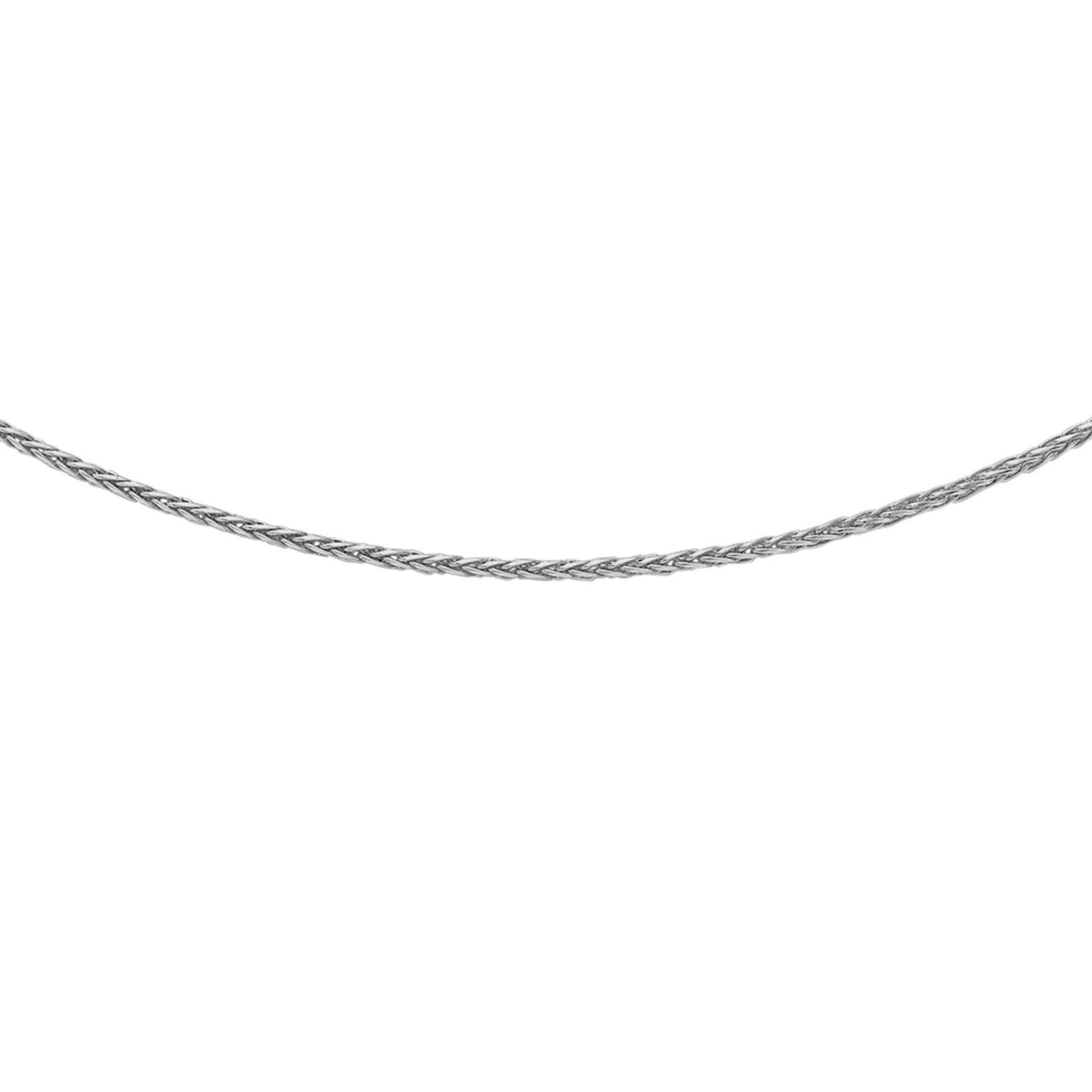 Elegant 9ct White Gold Spiga Chain