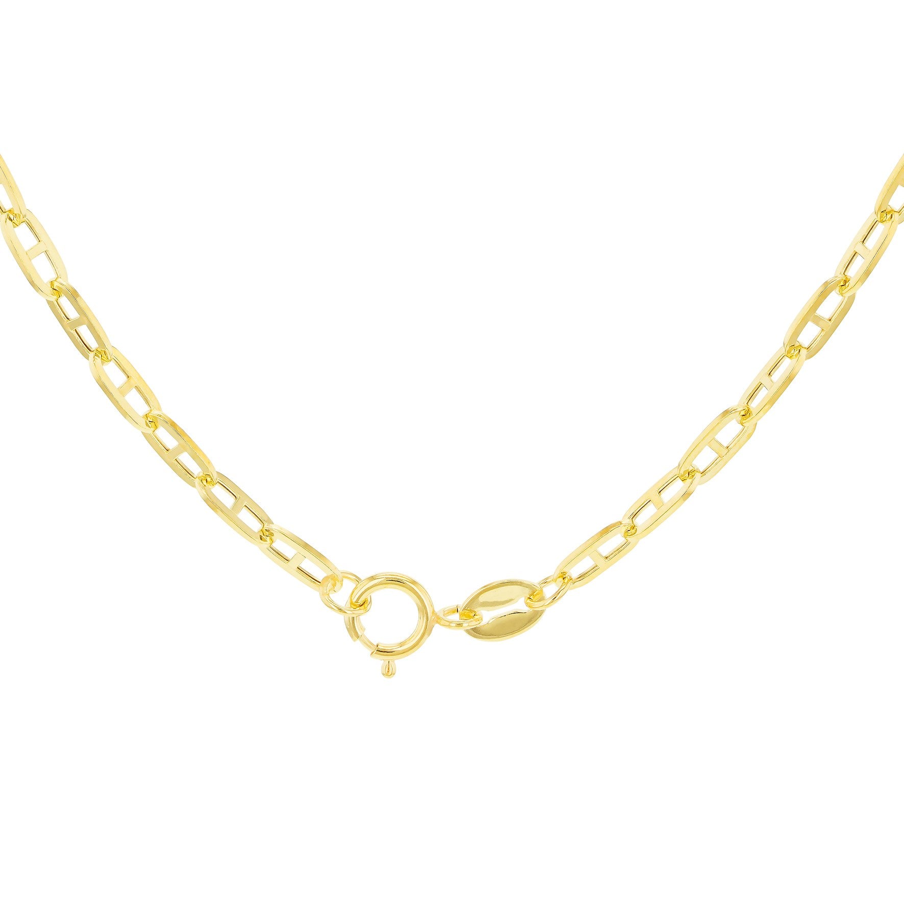9ct Yellow Gold Small Square Rambo Chain