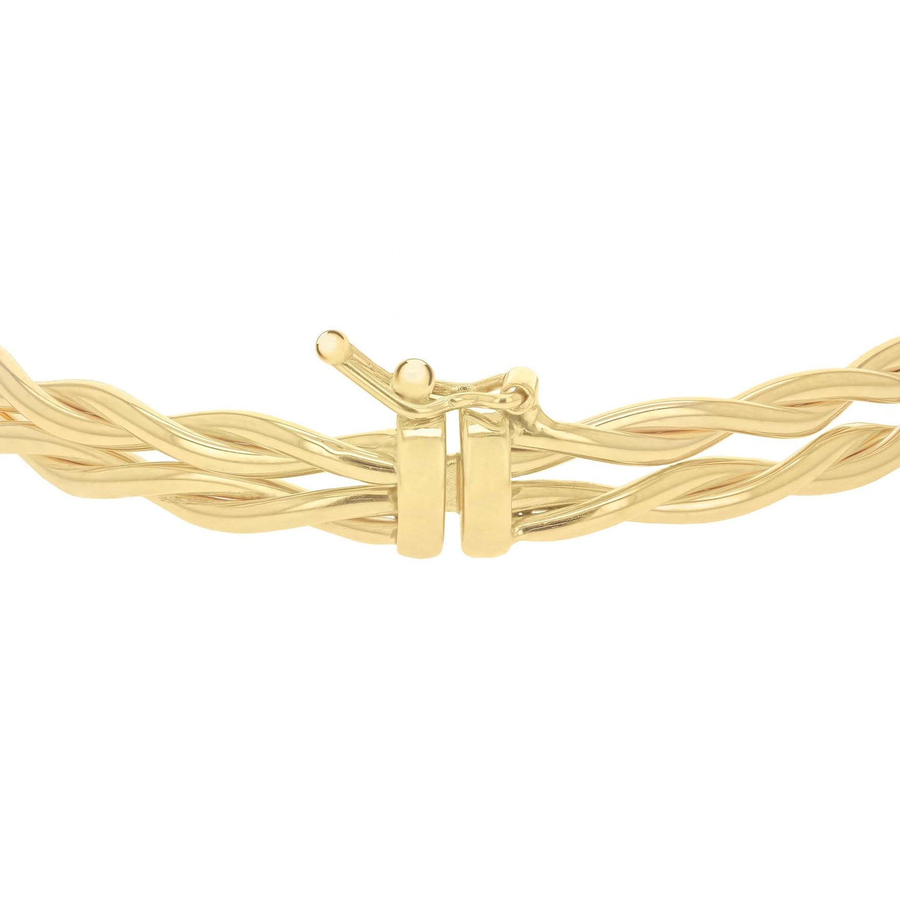 9ct Yellow Gold Double Twist Bangle