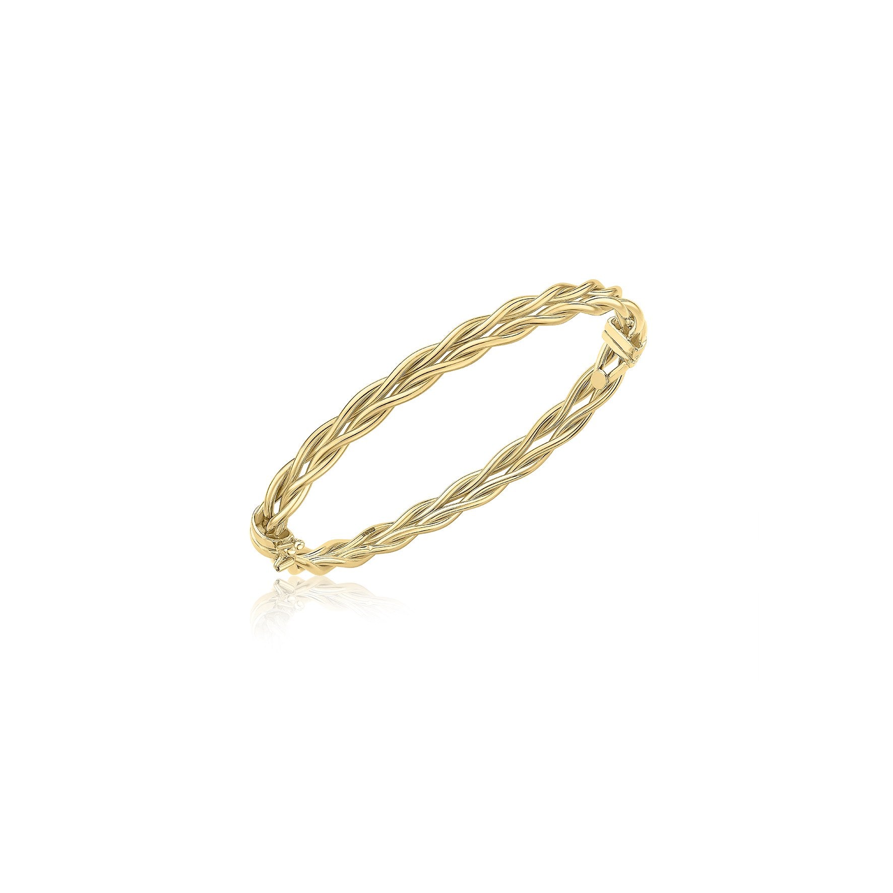 9ct Yellow Gold Double Twist Bangle