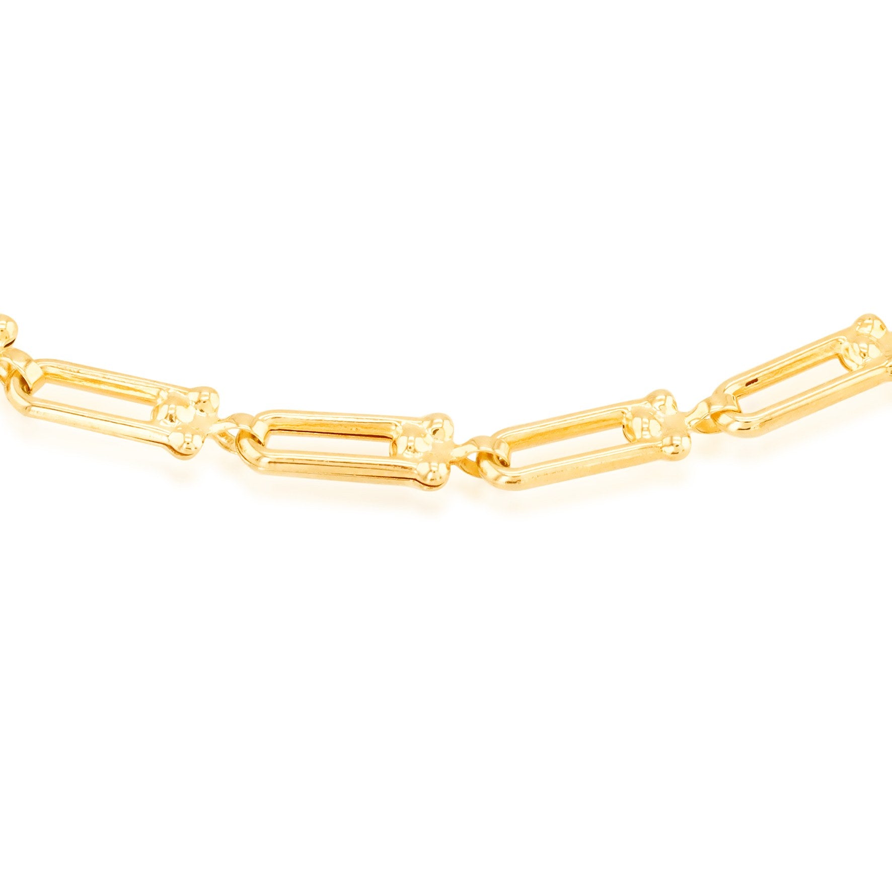 9ct Yellow Gold HardWear Small Link Bracelet 7'