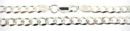 Classic Sterling Silver Curb Link Bracelet