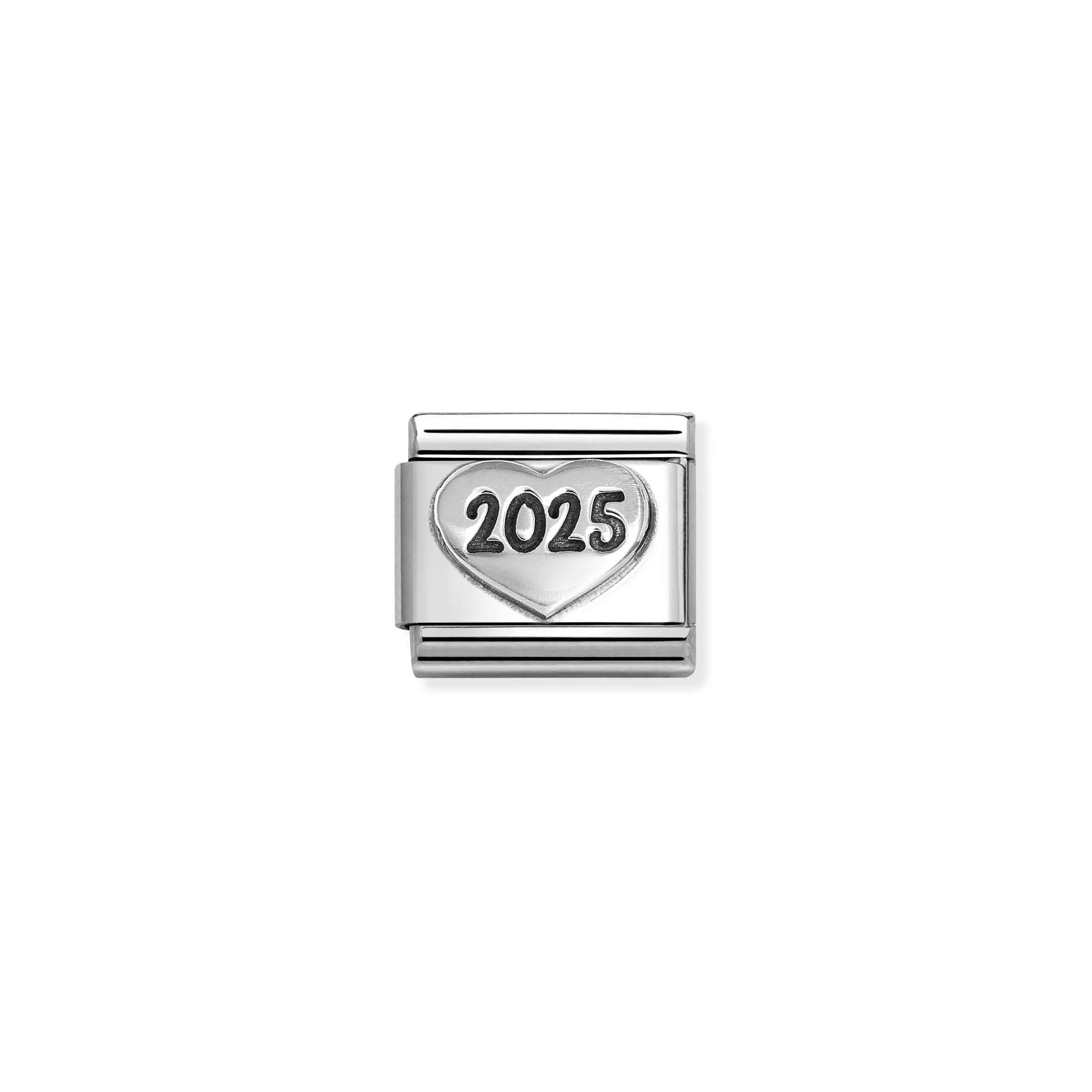 Nomination Composable Classic Oxidised Symbols Heart Charm