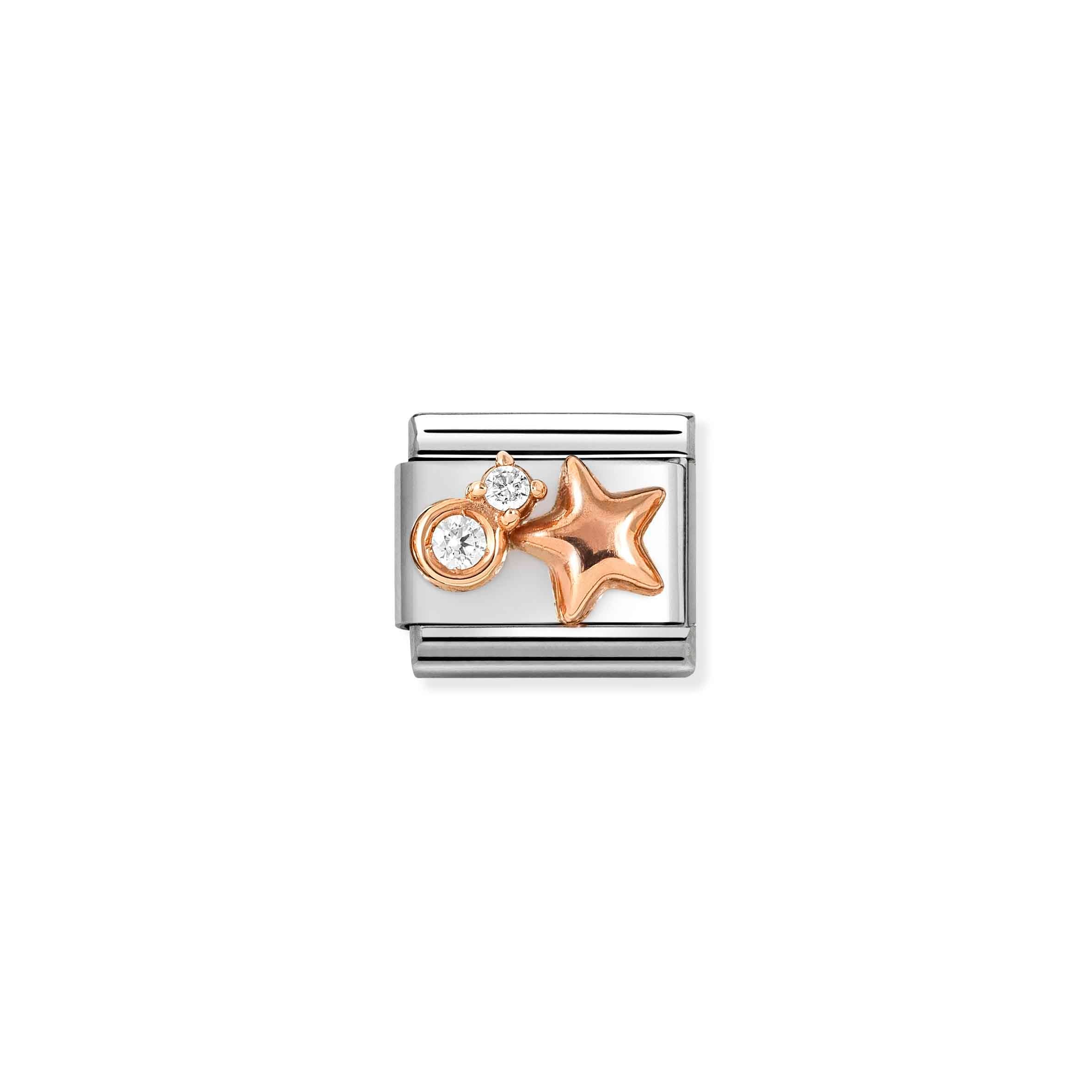 Nomination Composable Classic Rose Gold & CZ Star Link