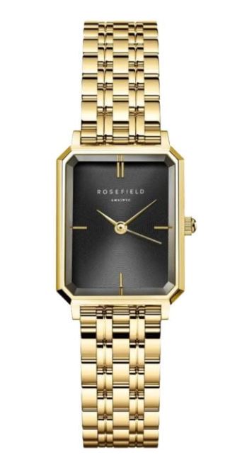 Rosefield Ladies Octagon XS Black 19.5mm watch