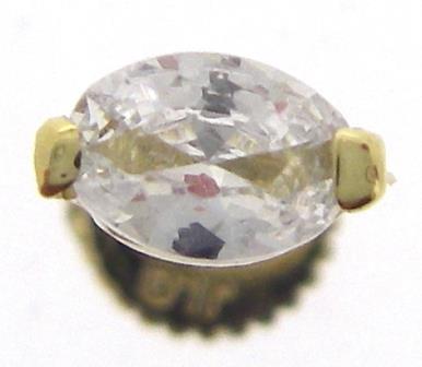 9ct Yellow Gold Cubic Zirconia Flower Hoop Earring