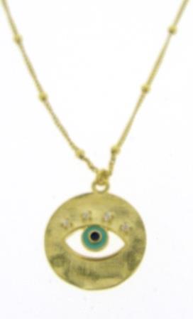 9Y Open Evil Eye Disc Pndt 16'-19'