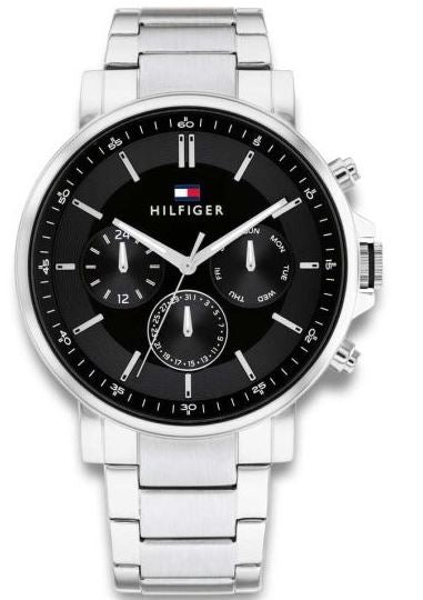 Tommy Hilfiger Tyson 44mm Black Dial Quartz Mens Watch