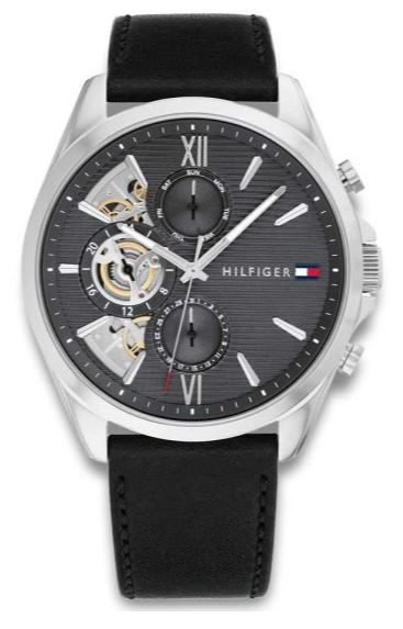 Tommy Hilfiger Mens Baker Black 43mm watch