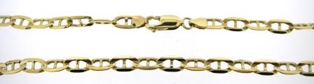 Vintage 9ct Yellow Gold Anchor Link Chain 23'
