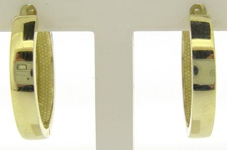 9ct Yellow Gold Plain Huggie Earrings