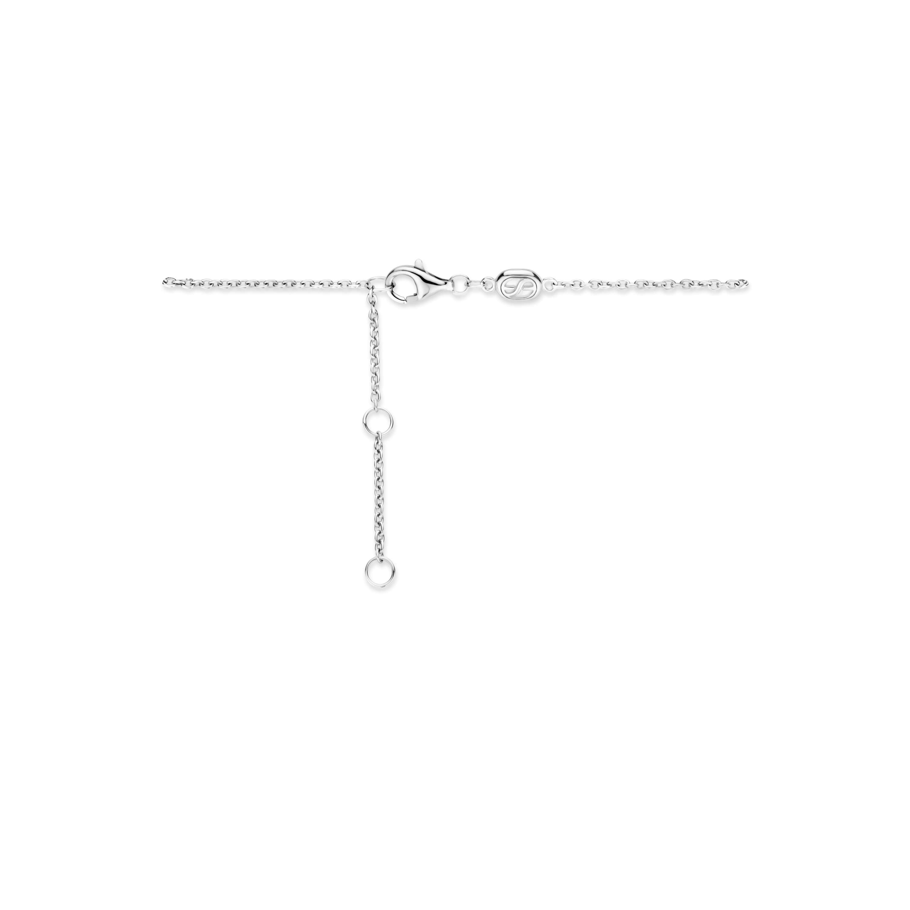 Ti Sento Sterling Silver & Yellow Gold Plated Cubic Zirconia Kiss Bracelet 16-20cm